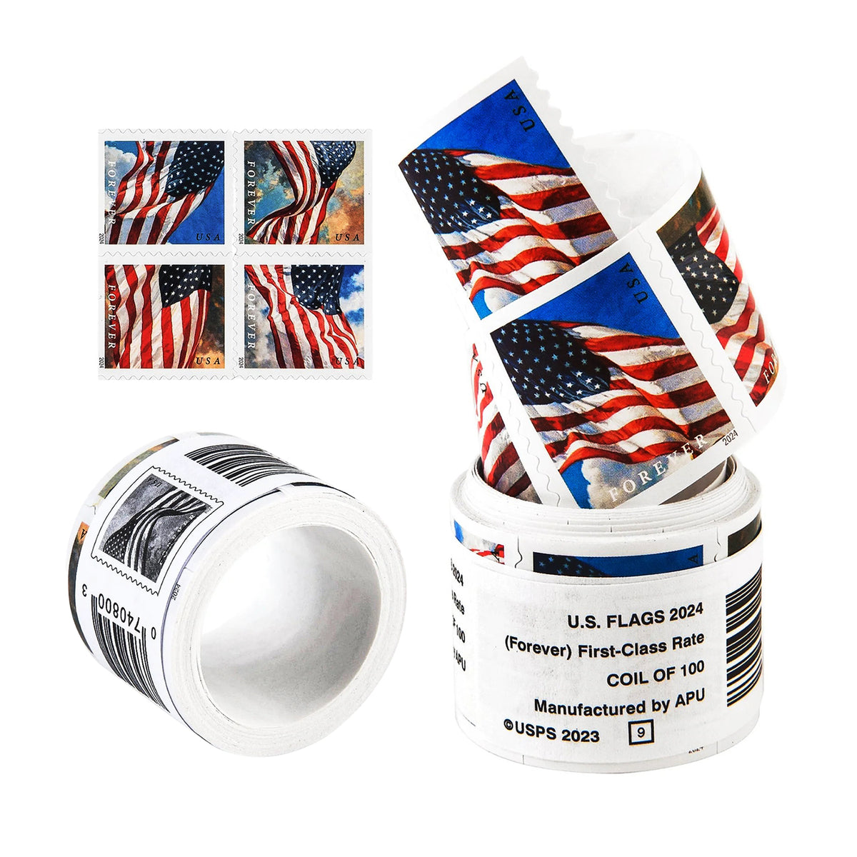2024 USA Flag Forever Postage Stamps
