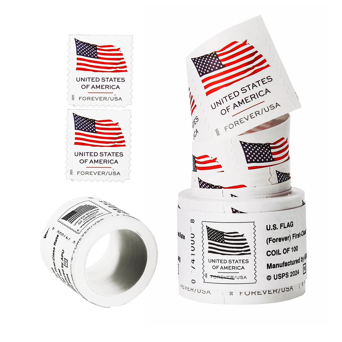2025 USA Flag Forever Postage Stamps