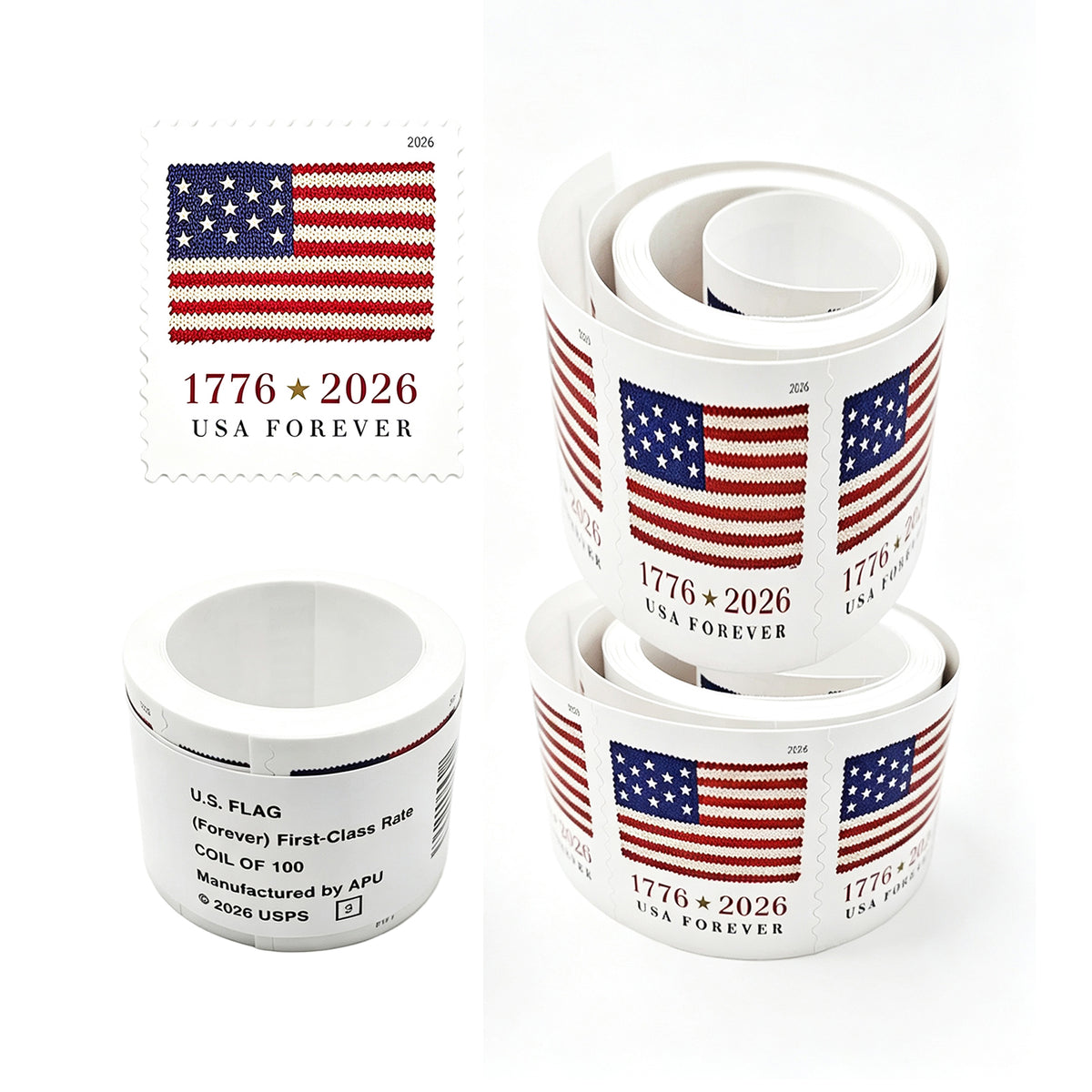 2026 USA Flag Forever Postage Stamps